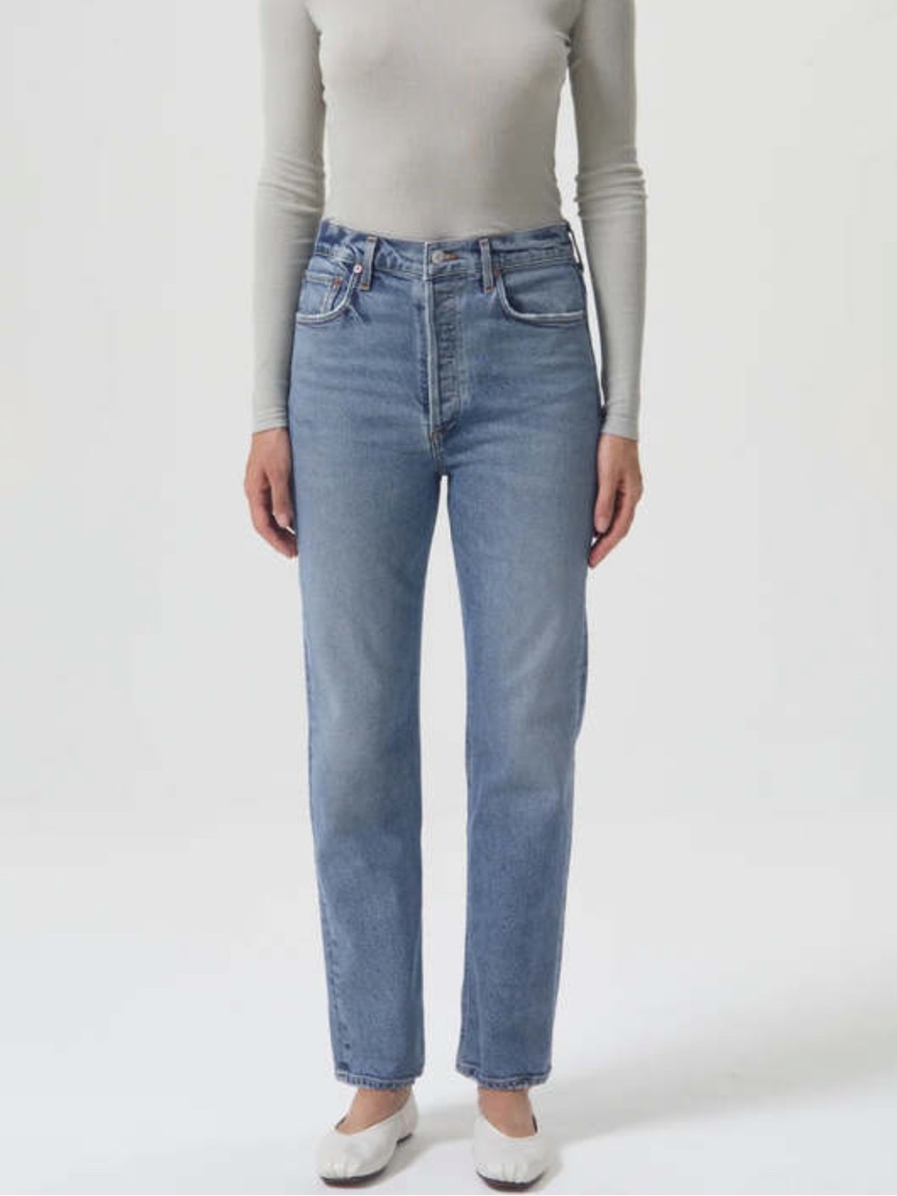 Agolde High Rise Stovepipe Jean